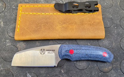LIL' TYKE blue canvas micarta Sheepsfoot