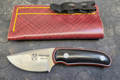LIL' TYKE- black and natural linen micarta