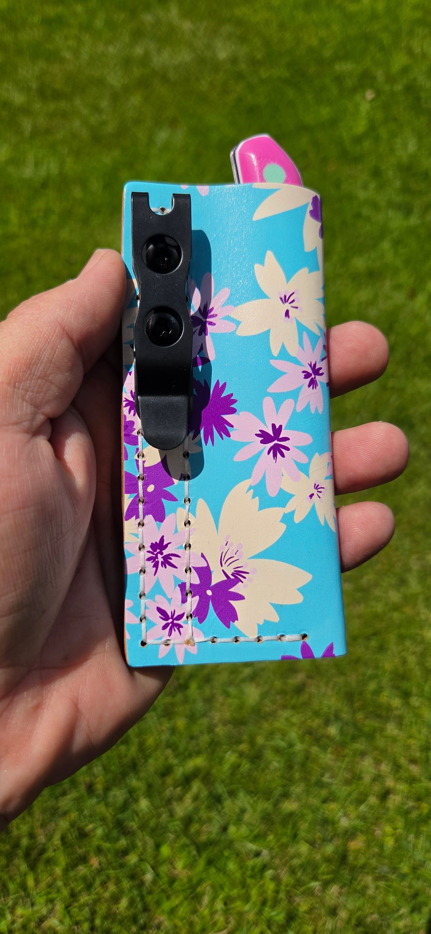 LIL' TYKE- Drop Point- Pink and Tiffany G10