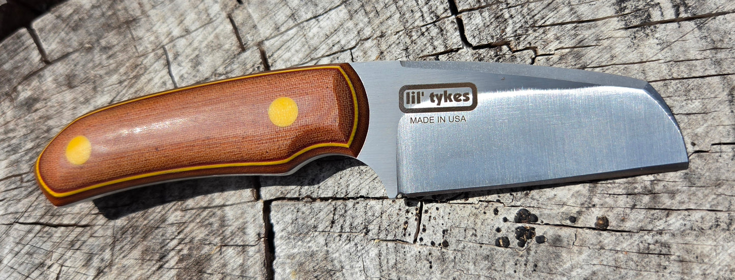 LIL' TYKE- Sheepsfoot - Natural linen micarta