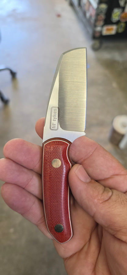 LIL' TYKE Sheepsfoot Red micarta Sheepsfoot