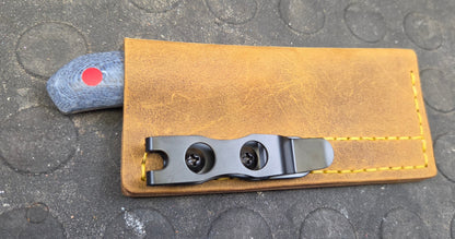 LIL' TYKE blue canvas micarta Sheepsfoot
