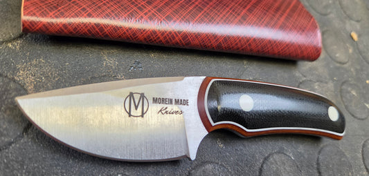 LIL' TYKE- black and natural linen micarta