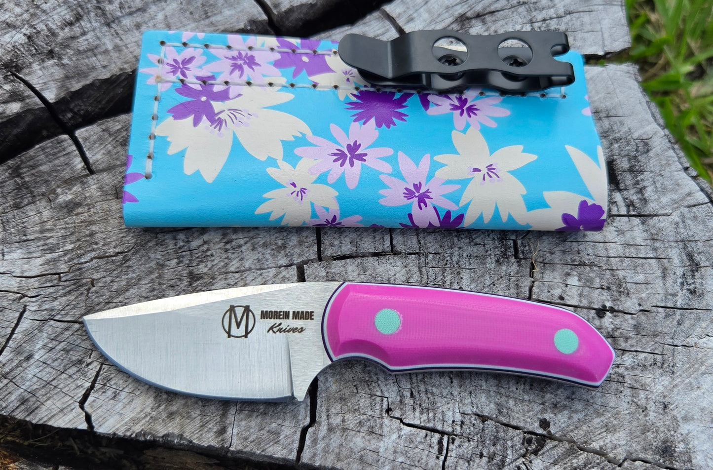 LIL' TYKE- Drop Point- Pink and Tiffany G10