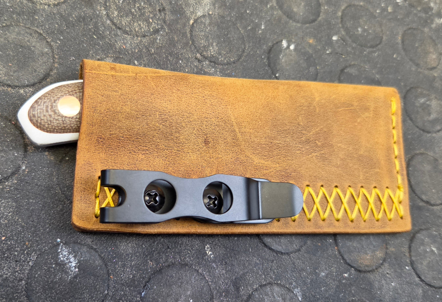 LIL' TYKES OD green micarta Drop Point