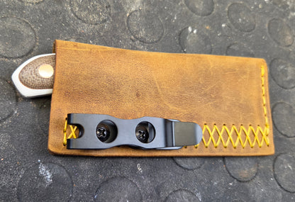 LIL' TYKES OD green micarta Drop Point