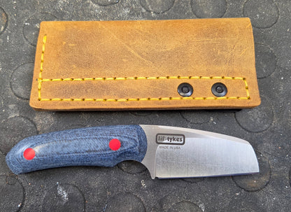 LIL' TYKE blue canvas micarta Sheepsfoot