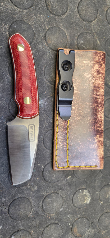 LIL' TYKE Sheepsfoot Red micarta Sheepsfoot