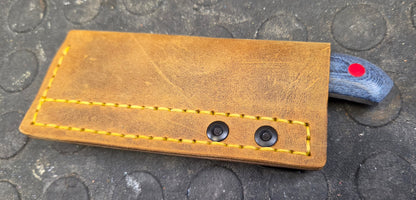 LIL' TYKE blue canvas micarta Sheepsfoot